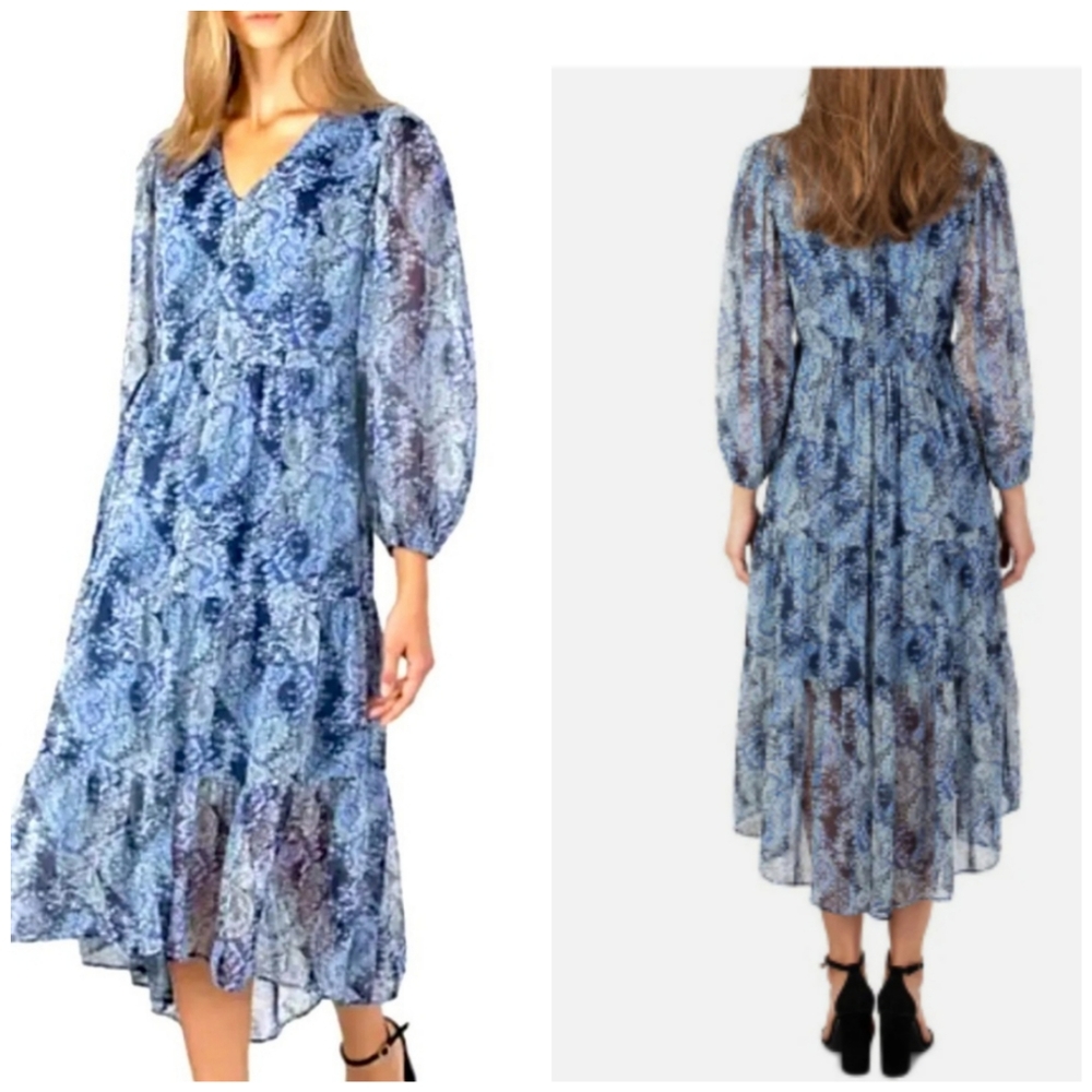 Joie Paisley Tiered Maxie Dress SZ Medium